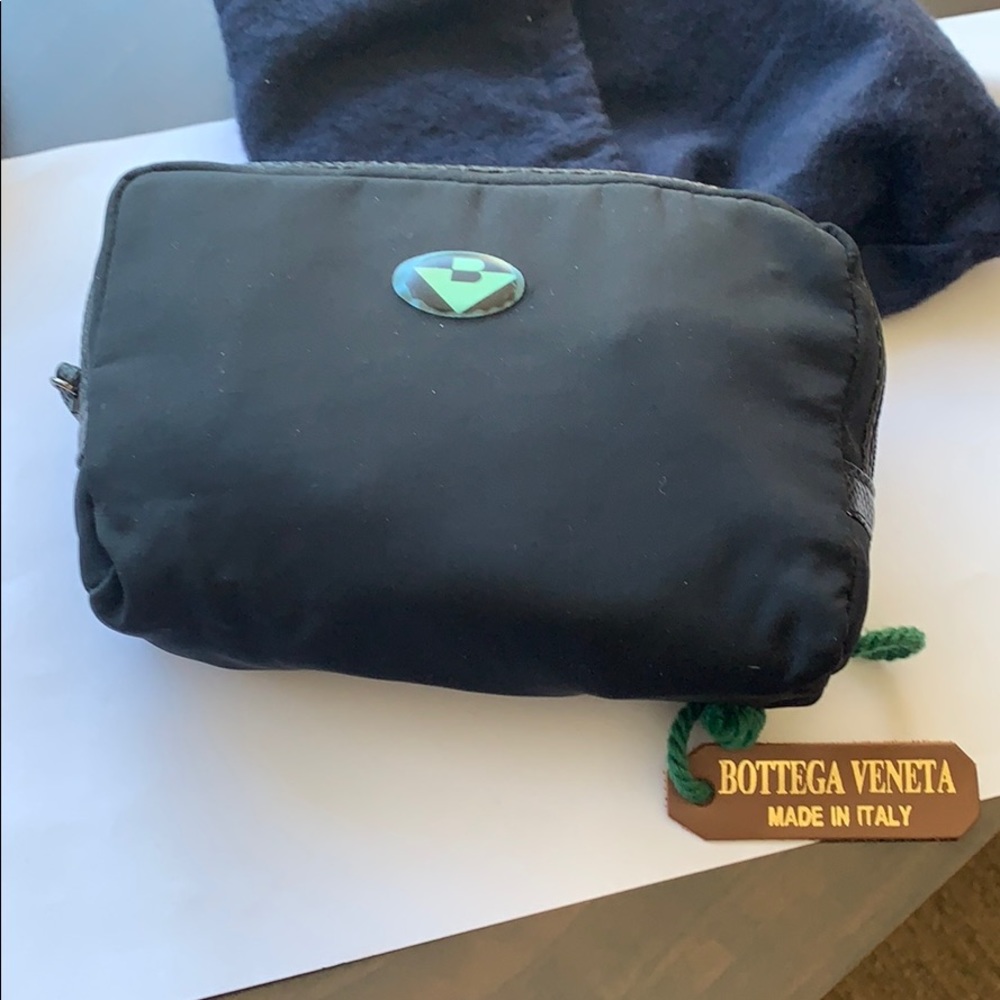 Bottega Veneta nylon cosmetic bag